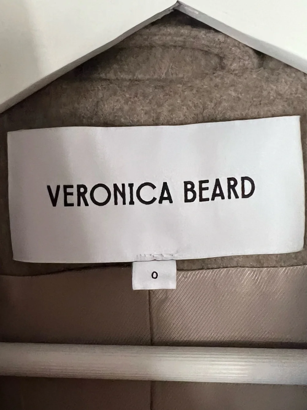 Veronica Beard Double-Breasted Long Trench Coat in Taupe Brown - Picture 2 of 15